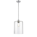 Cobbleskill Mini Pendant shown in the Polished Chrome finish with a Clear shade