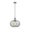 Gorham Mini Pendant shown in the Polished Chrome finish with a Charcoal shade