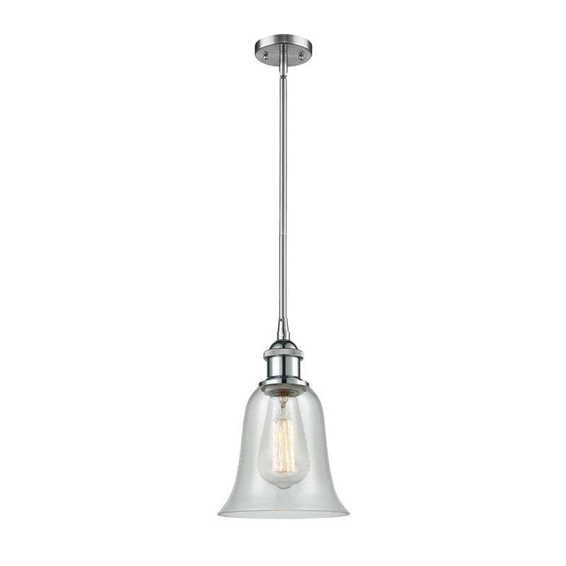 Hanover Mini Pendant shown in the Polished Chrome finish with a Fishnet shade