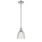 Castile Mini Pendant shown in the Polished Chrome finish with a Clear shade