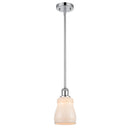 Ellery Mini Pendant shown in the Polished Chrome finish with a White shade