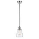 Ellery Mini Pendant shown in the Polished Chrome finish with a Clear shade