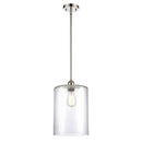 Cobbleskill Mini Pendant shown in the Polished Nickel finish with a Clear shade