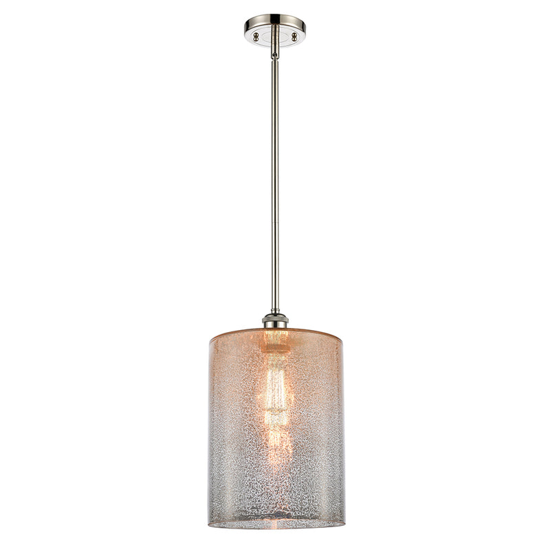 Cobbleskill Mini Pendant shown in the Polished Nickel finish with a Mercury shade