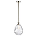 Waverly Mini Pendant shown in the Polished Nickel finish with a Clear shade
