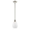 Eaton Mini Pendant shown in the Polished Nickel finish with a Matte White shade