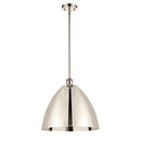 Ballston Dome Pendant shown in the Polished Nickel finish with a Polished Nickel shade