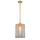 Cobbleskill Mini Pendant shown in the Satin Gold finish with a Mercury shade