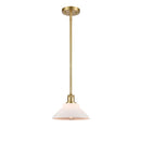 Orwell Mini Pendant shown in the Satin Gold finish with a Matte White shade