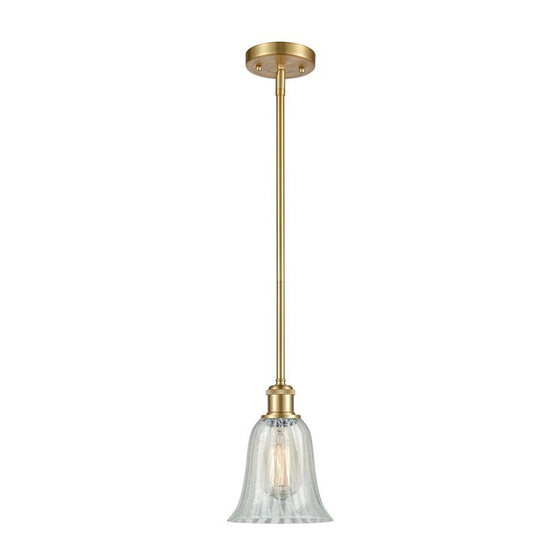 Hanover Mini Pendant shown in the Satin Gold finish with a Mouchette shade