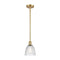 Castile Mini Pendant shown in the Satin Gold finish with a Clear shade