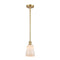 Ellery Mini Pendant shown in the Satin Gold finish with a White shade