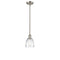 Brookfield Mini Pendant shown in the Brushed Satin Nickel finish with a Clear shade