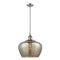 Fenton Mini Pendant shown in the Brushed Satin Nickel finish with a Mercury shade