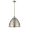 Ballston Dome Pendant shown in the Brushed Satin Nickel finish with a Brushed Satin Nickel shade