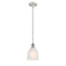 Brookfield Mini Pendant shown in the White and Polished Chrome finish with a White shade