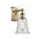 Hanover Sconce shown in the Antique Brass finish with a Fishnet shade