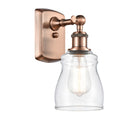 Ellery Sconce shown in the Antique Copper finish with a Clear shade