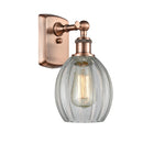 Eaton Sconce shown in the Antique Copper finish with a Clear shade