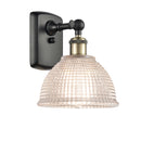 Arietta Sconce shown in the Black Antique Brass finish with a Clear shade