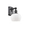 Fenton Sconce shown in the Matte Black finish with a Matte White shade