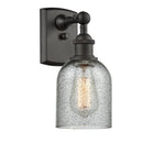 Caledonia Sconce shown in the Oil Rubbed Bronze finish with a Charcoal shade