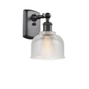 Dayton Sconce shown in the Oil Rubbed Bronze finish with a Clear shade