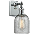 Caledonia Sconce shown in the Polished Chrome finish with a Charcoal shade