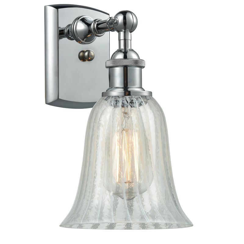 Hanover Sconce shown in the Polished Chrome finish with a Mouchette shade