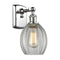 Eaton Sconce shown in the Polished Chrome finish with a Clear shade