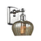 Fenton Sconce shown in the Polished Chrome finish with a Mercury shade