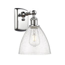 Ballston Dome Sconce shown in the Polished Chrome finish with a Seedy shade