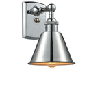 Smithfield Sconce shown in the Polished Chrome finish with a Polished Chrome shade