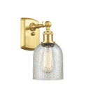 Caledonia Sconce shown in the Satin Gold finish with a Mica shade