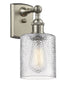 Innovations Lighting Cobbleskill 1-100 watt 5 inch Brushed Satin Nickel Sconce with Clear Ripple glass and Solid Brass 180 Degree Adjustable Swivels 5161WSNG112