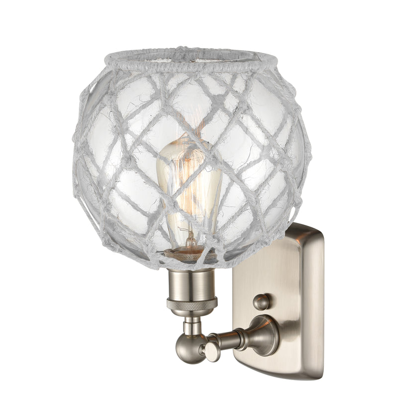 Innovations Lighting Farmhouse Rope 1 Light Sconce Part Of The Ballston Collection 516-1W-SN-G122-8RW-LED