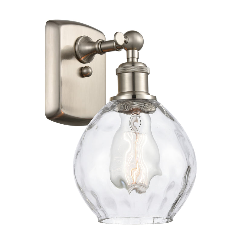 Waverly Sconce shown in the Brushed Satin Nickel finish with a Clear shade