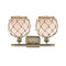 Innovations Lighting Farmhouse Rope 2 Light Bath Vanity Light Part Of The Ballston Collection 516-2W-AB-G121-8RB-LED