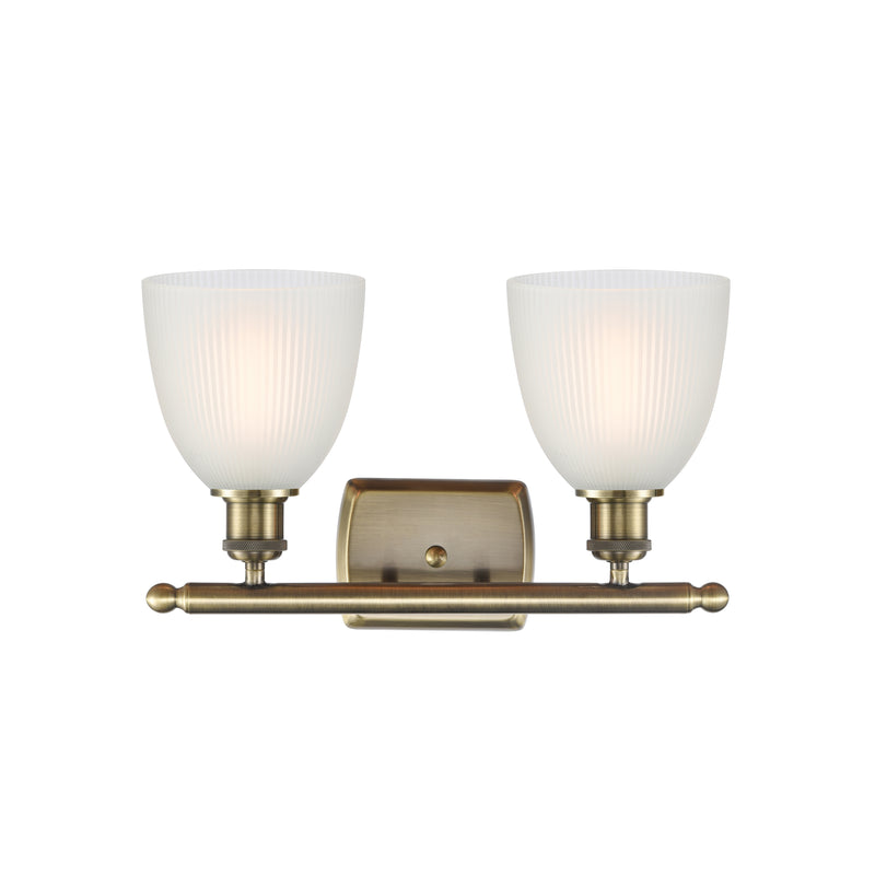 Innovations Lighting Castile 2 Light Bath Vanity Light Part Of The Ballston Collection 516-2W-AB-G381-LED