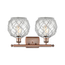 Innovations Lighting Farmhouse Rope 2 Light Bath Vanity Light Part Of The Ballston Collection 516-2W-AC-G122-8RW-LED