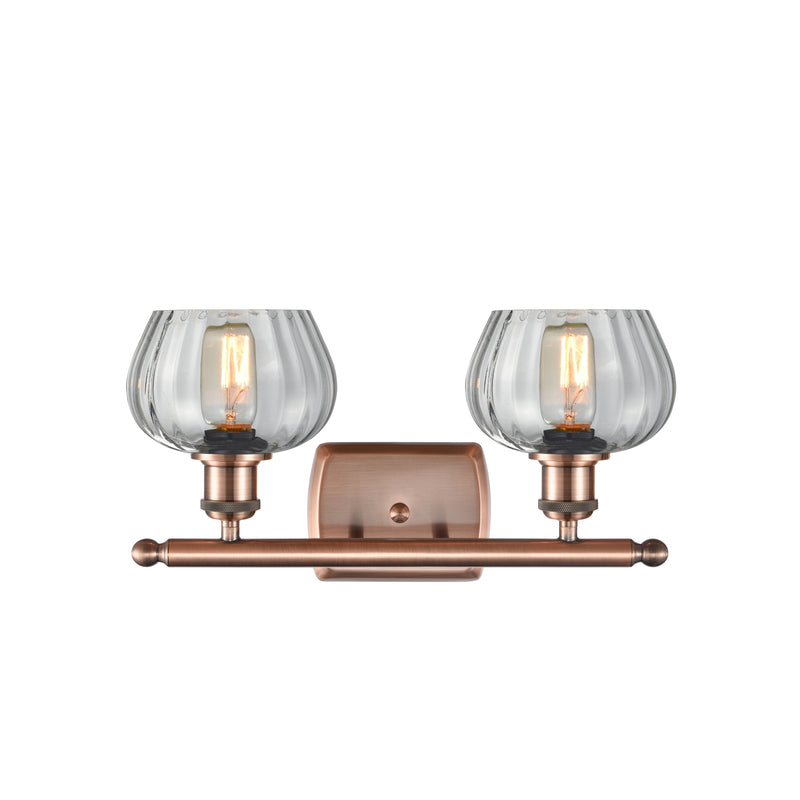 Innovations Lighting Fenton 2 Light Bath Vanity Light Part Of The Ballston Collection 516-2W-AC-G92-LED
