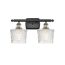 Niagra Bath Vanity Light shown in the Black Antique Brass finish with a Clear shade