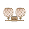 Innovations Lighting Farmhouse Rope 2 Light Bath Vanity Light Part Of The Ballston Collection 516-2W-BB-G121-8RB-LED