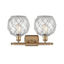 Innovations Lighting Farmhouse Rope 2 Light Bath Vanity Light Part Of The Ballston Collection 516-2W-BB-G122-8RW-LED