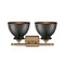Innovations Lighting Adirondack 2 Light Bath Vanity Light Part Of The Ballston Collection 516-2W-BB-M14-BK-LED