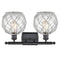 Innovations Lighting Farmhouse Rope 2 Light Bath Vanity Light Part Of The Ballston Collection 516-2W-BK-G122-8RW-LED