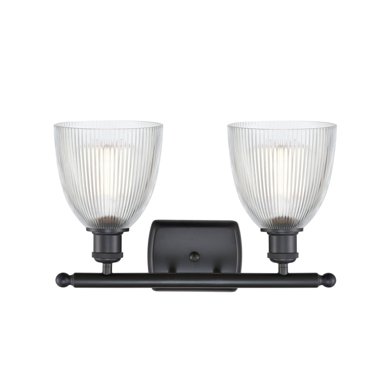 Innovations Lighting Castile 2 Light Bath Vanity Light Part Of The Ballston Collection 516-2W-BK-G382-LED