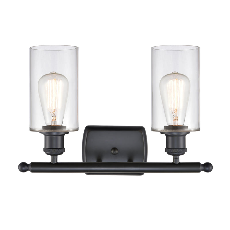 Innovations Lighting Clymer 2 Light Bath Vanity Light Part Of The Ballston Collection 516-2W-BK-G802-LED