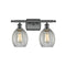 Eaton Bath Vanity Light shown in the Matte Black finish with a Clear shade