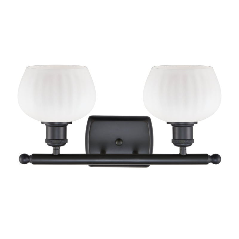 Innovations Lighting Fenton 2 Light Bath Vanity Light Part Of The Ballston Collection 516-2W-BK-G91-LED